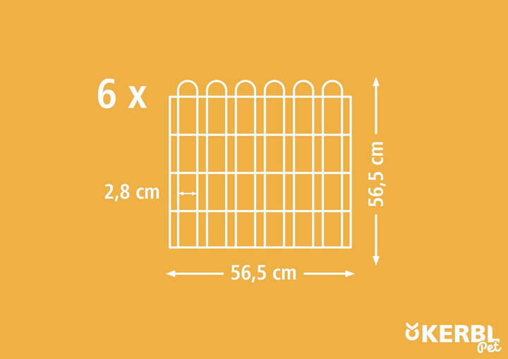 Клітка манеж для кроликів Kerbl 56.5 х 56.5 см 82704 (4018653827048) - зображення 2