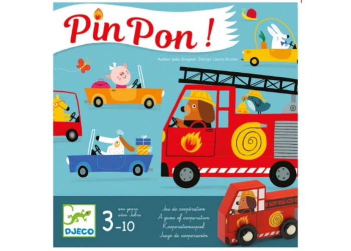 Настольная игра Djeco Пожарные (Pin Pon!) (DJ08571) - Фото 2 Настольная игра Djeco Пожарные (Pin Pon!) (DJ08571) - изображение 2