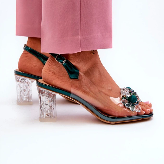 Жіночі босоніжки S.Barski D&A MR38-D1 38 Зелені (5905677197440) - зображення 6