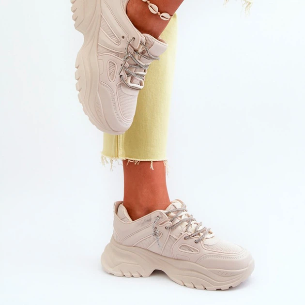 Жіночі снікери Relissa 39 Бежеві (5905677180299) - зображення 6