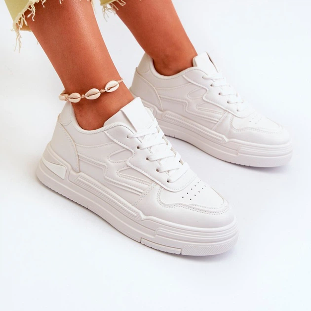 Sneakersy damskie Lynnette 39 Białe (5905677180114) - obraz 3