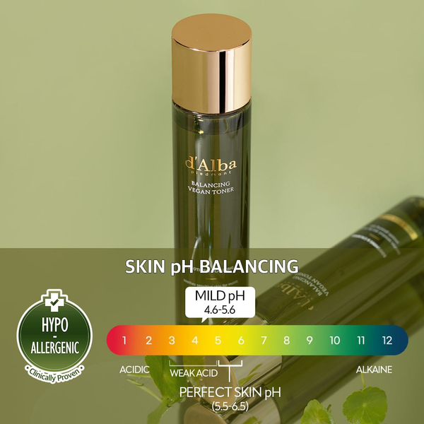 Балансирующий тонер d'Alba Mild Balancing Vegan Toner для лица 150 мл - изображение 2
