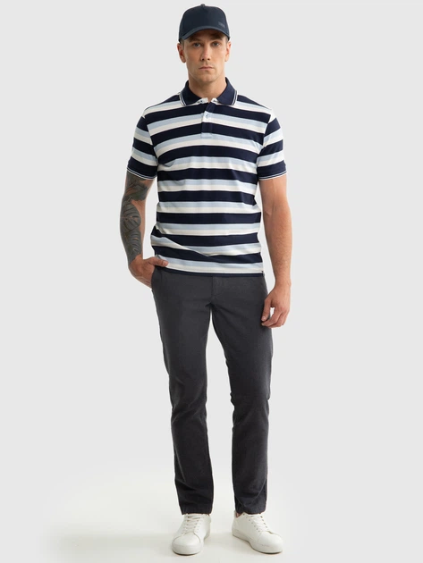 Koszulka polo męska Big Star Seulir 403 2XL Granatowa (5900714767716) - obraz 3