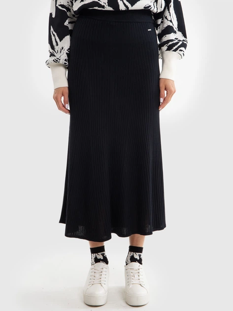 Спідниця міді осіння жіноча Big Star Zizalia 906 L-XL Чорна (5900714768089) - зображення 1