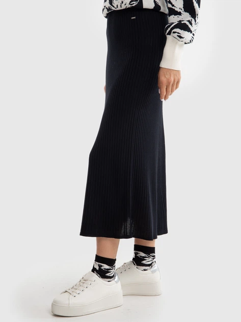 Спідниця міді осіння жіноча Big Star Zizalia 906 L-XL Чорна (5900714768089) - зображення 4