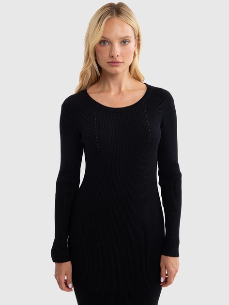 Sukienka damska długa Big Star Bodinia 906 L Czarna (5900714777906) - obraz 3
