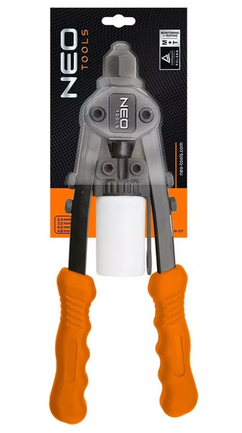 Nitownica czołowa NEO Tools 2.4/3.2/4.0/4.8 mm 18-107 (5907558413564) - obraz 3