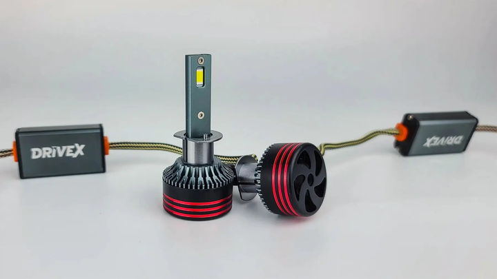 Світлодіодні лампи DriveX FE-01 H1 57W CAN 9-16V 6K (пара) (105450) - изображение 3