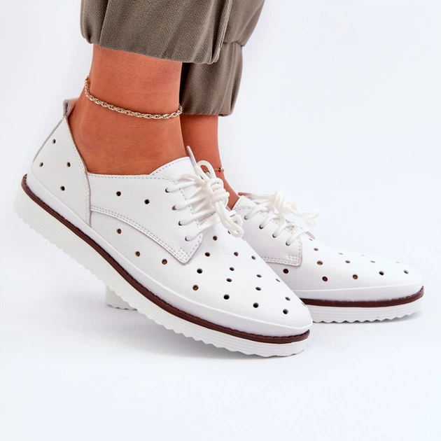 Buty derby damskie S.Barski LR182 37 Białe (5905677164251) - obraz 3