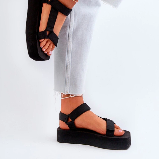 Жіночі сандалії Edireda 38 Чорні (5905677159967) - зображення 6