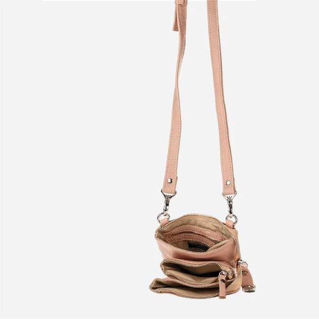 Сумка планшет через плече жіноча з натуральної шкіри маленька ARTiS Bags 2028 5654 Розовая (6501014170) - зображення 4