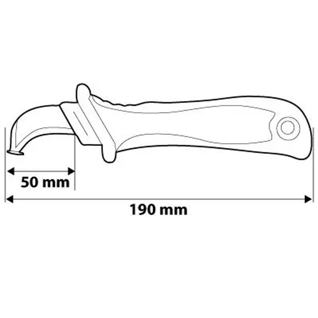 Nóż montażowy NEO Tools 1000 V 190 mm 01-551 (5907558409246) - obraz 3