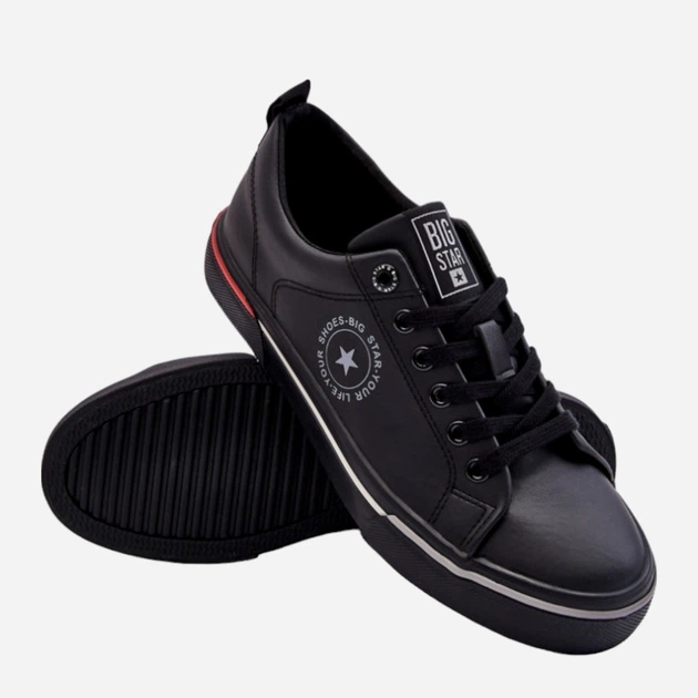 Tenisówki męskie Big Star LL174210 43 Czarne (5900714625337) - obraz 4