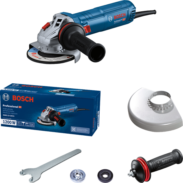 Угловая шлифмашина Bosch GWS 12-125 S (06013A6020) - Фото 1 Угловая шлифмашина Bosch GWS 12-125 S (06013A6020) - изображение 1