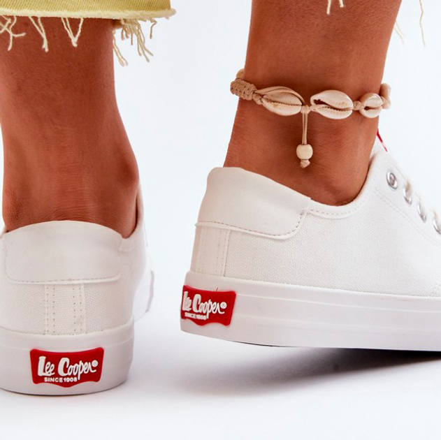 Жіночі кеди низькі Lee Cooper LCW-24-31-2239 38 Біле (5904292147847) - зображення 7