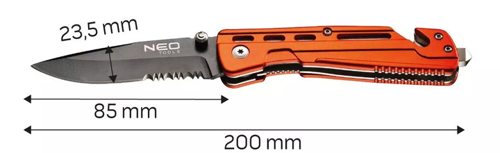 Nóż składany NEO Tools z blokadą 63-026 (5907558420975) - obraz 8
