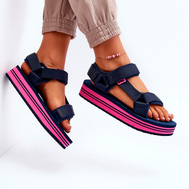 Жіночі сандалії Lee Cooper LCW-24-05-2754L 38 Сині (5904292170869) - зображення 4