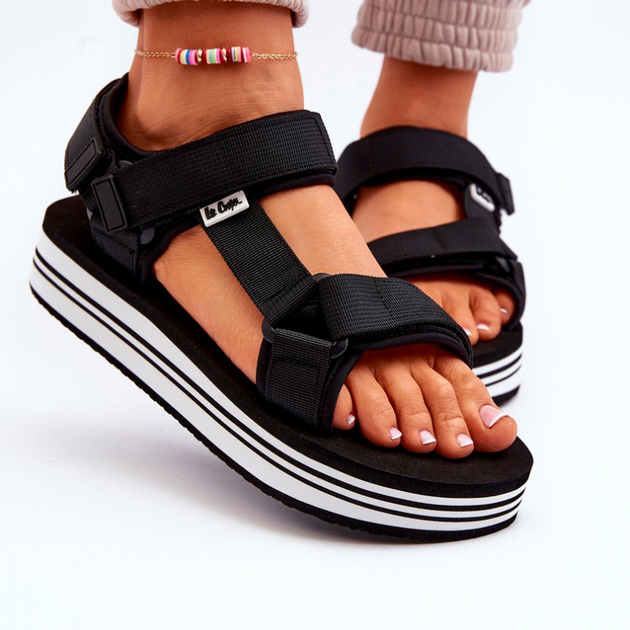 Жіночі сандалії Lee Cooper LCW-24-05-2753 37 Чорні (5904292170791) - зображення 3