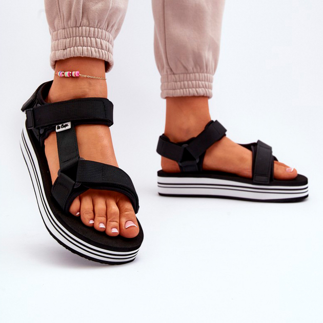 Жіночі сандалії Lee Cooper LCW-24-05-2753 37 Чорні (5904292170791) - зображення 5