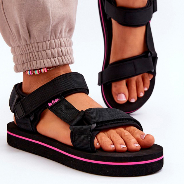 Жіночі сандалії Lee Cooper LCW-24-05-2751L 41 Чорні (5904292170715) - зображення 5