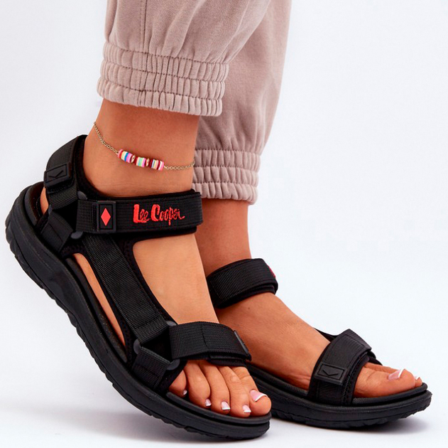 Жіночі сандалії Lee Cooper LCW-24-34-2615 38 Чорні (5904292166718) - зображення 3