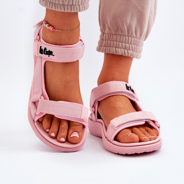 Жіночі сандалії Lee Cooper LCW-24-34-2613 37 Рожеві (5904292166589) - зображення 6