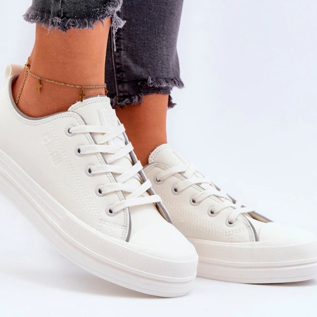 Trampki damskie z eko skóry Big Star NN274847 41 Białe (5900714735494) - obraz 4