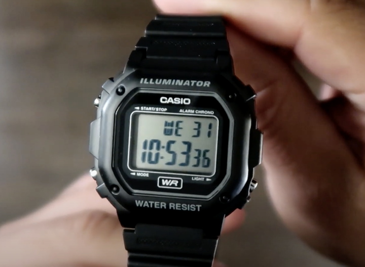 Часы наручные мужские Casio F-108WH-1ACF Электронные часы с влагозащитой Casio оригинал Цвет черный - Фото 2 Часы наручные мужские Casio F-108WH-1ACF Электронные часы с влагозащитой Casio оригинал Цвет черный - изображение 2