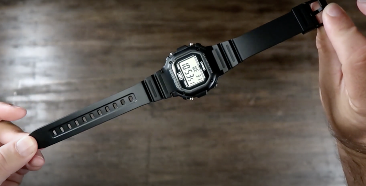Часы наручные мужские Casio F-108WH-1ACF Электронные часы с влагозащитой Casio оригинал Цвет черный - Фото 3 Часы наручные мужские Casio F-108WH-1ACF Электронные часы с влагозащитой Casio оригинал Цвет черный - изображение 3