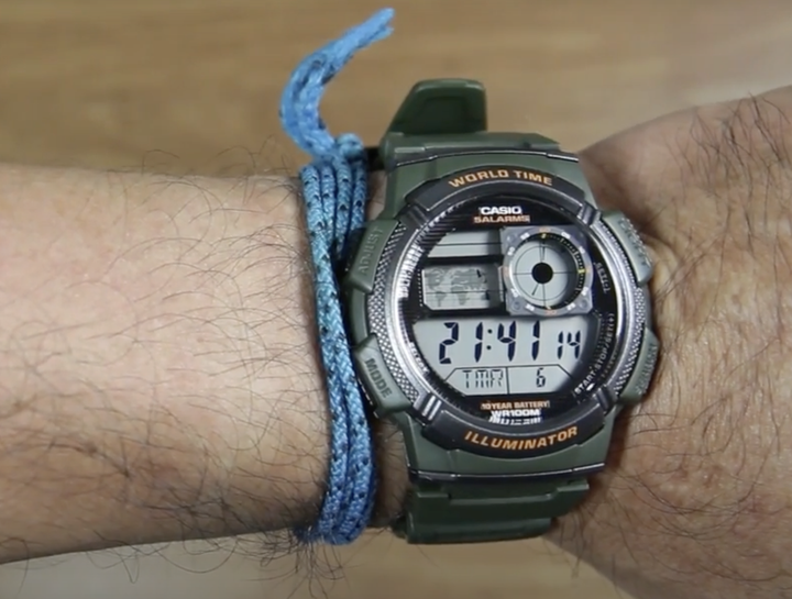 Наручные электронные часы Casio ILLUMINATOR AE-1000W-3AV Часы с влагозащитной 100м Часы casio с гарантией - изображение 5
