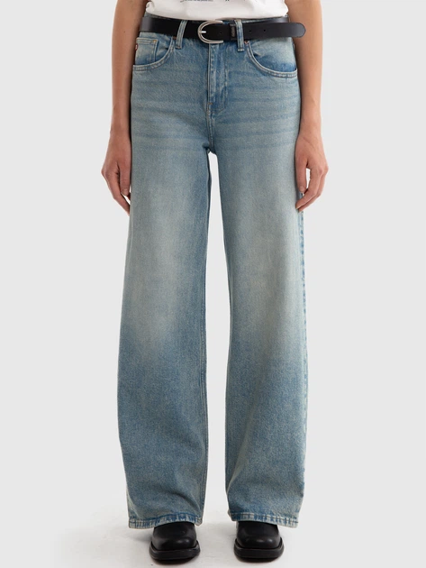 Jeansy rurki damskie z wysokim stanem Big Star Atrea 130 W27L32 Błękitne (5900714776206) - obraz 1