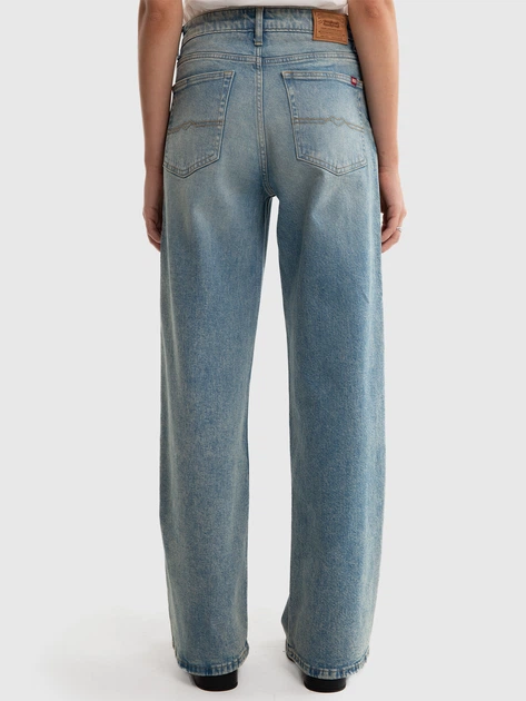 Jeansy rurki damskie z wysokim stanem Big Star Atrea 130 W27L32 Błękitne (5900714776206) - obraz 2