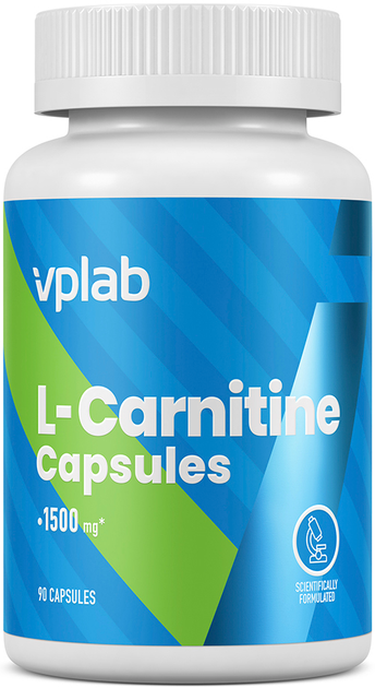 Suplement diety VPLab L-Carnitine 90 kapsułek (5060730360909) - obraz 1