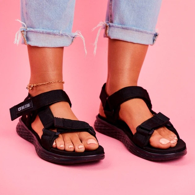 Sandały damskie sportowe Big Star FF274A600 41 Czarne (5900714233761) - obraz 4