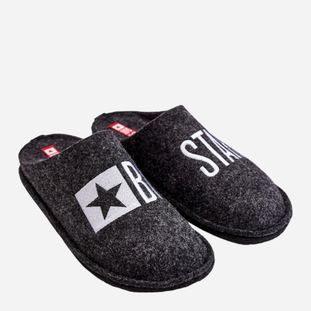 Чоловічі домашні капці з закритим носком Big Star KK176003 44 Чорні (5900714581268) - зображення 4