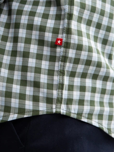 Сорочка бавовняна чоловіча Big Star Frankinis 303 5XL Зелена (5900714768881) - зображення 6