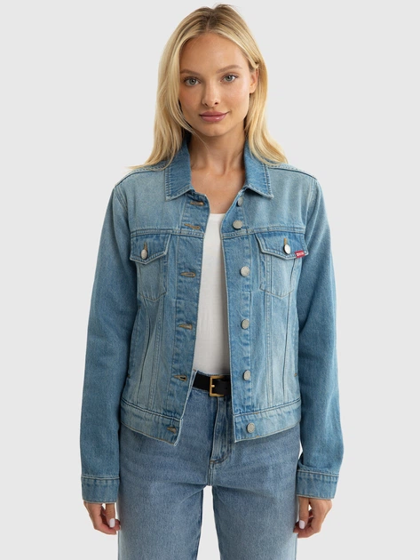 Джинсова куртка жіноча Big Star Gabriella 119 XL Блакитна (5900714775919) - зображення 1