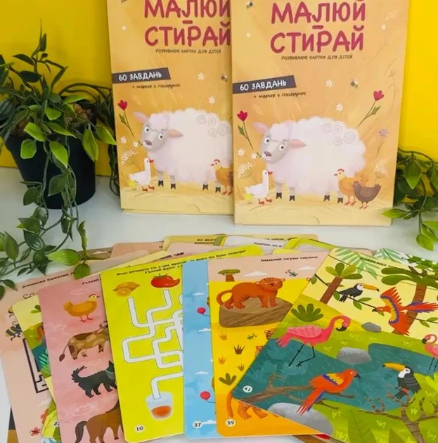 Детская игра Многоразовые карты "Рисуй-стирай" ROSUM 22*15 см. - Фото 3 Детская игра Многоразовые карты "Рисуй-стирай" ROSUM 22*15 см. - изображение 3