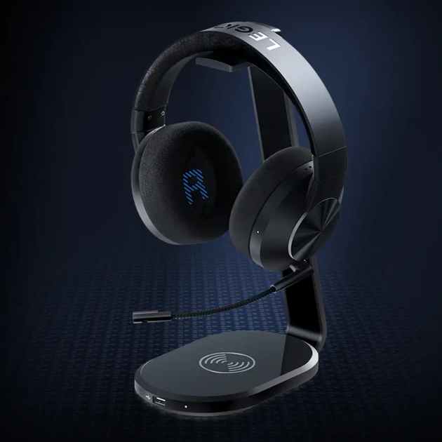 Навушники Lenovo LEGION H6 Wireless Gaming Headset з комбінованим підключенням, мікрофоном, чорний - зображення 8