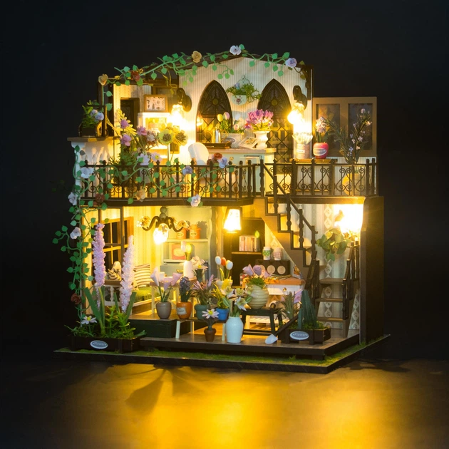 Arinco-houseです Румбокс 3D інтер'єрний конструктор DIY house «Квітковий будиночок