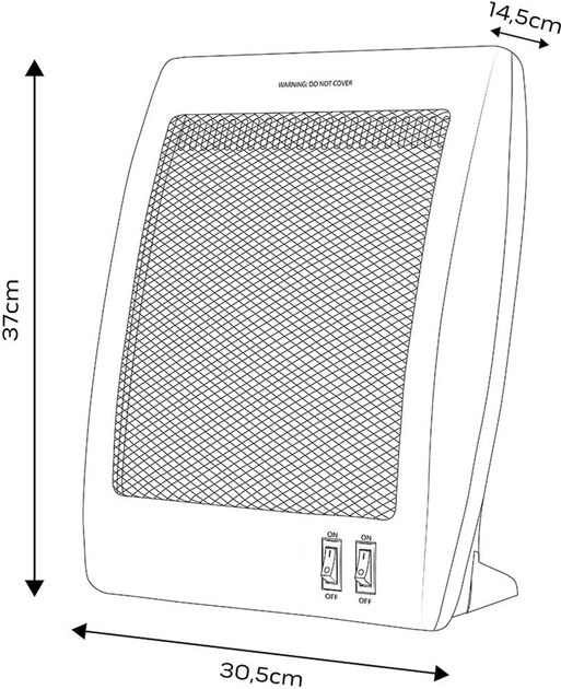 Kwarcowy promiennik podczerwieni Neo Tools 400/800 W 90-112 (5907558495348) - obraz 12