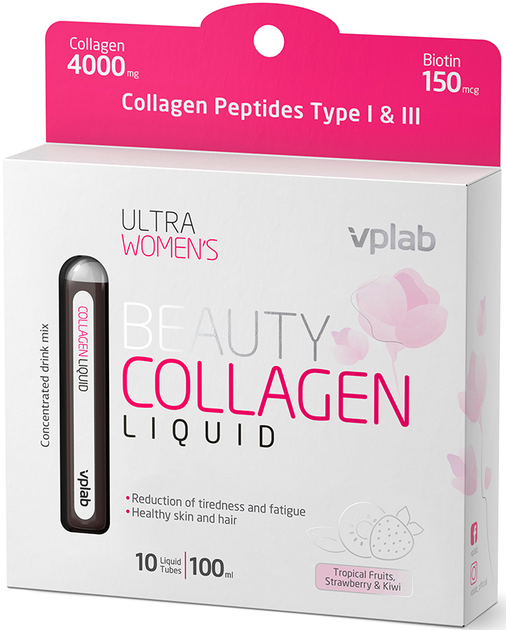 Suplement diety VPLab Collagen Ultra Women's Liquid 10x10 ml (5060255359891) - obraz 2