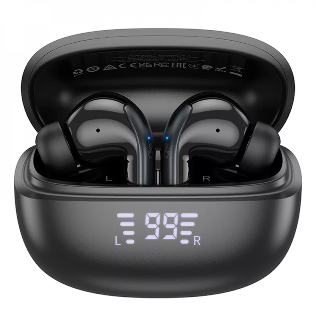 Навушники TWS Bluetooth Headset - Hoco EQ5 - Black (019i) - зображення 4