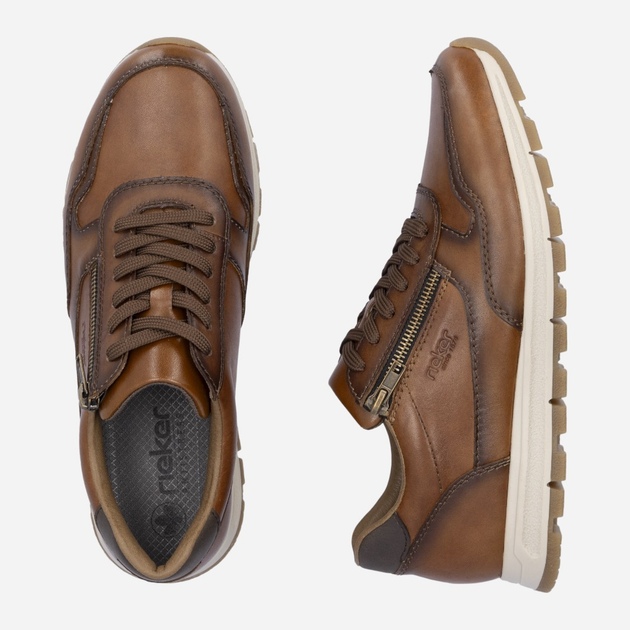 Buty sportowe męskie RIEKER B0504-24 46 (11UK) 30.3 cm Brązowe (4061811337477) - obraz 10