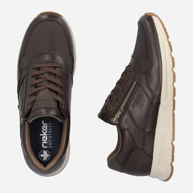 Buty sportowe męskie RIEKER B0701-25 43 (9UK) 28.5 cm Brązowe (4061811302161) - obraz 10