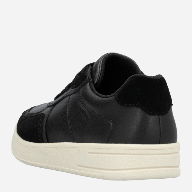 Sneakersy męskie skórzane RIEKER B7806-00 45 (10.5UK) 30 cm Czarne (4061811302369) - obraz 7