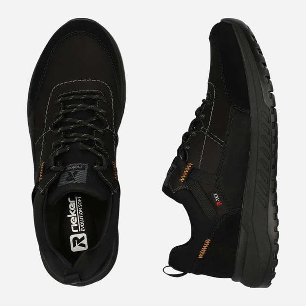 Sneakersy męskie RIEKER U0100-00 44 (9.5UK) 29 cm Czarne (4061811106684) - obraz 10
