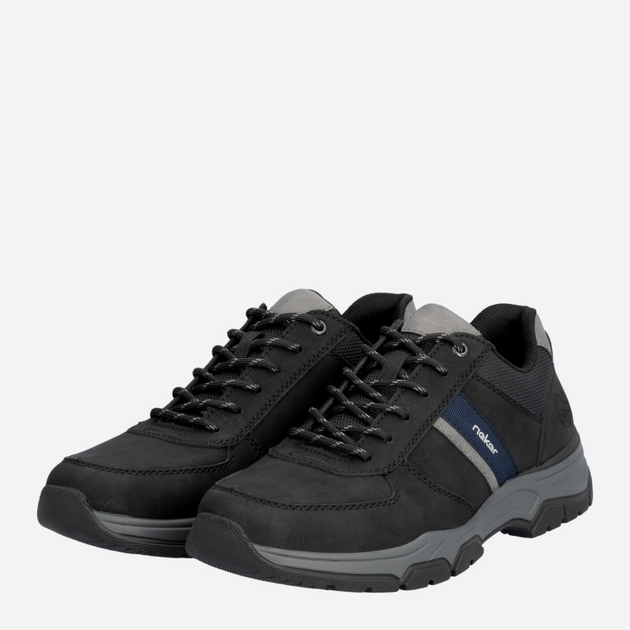 Buty sportowe męskie RIEKER 11211-01 45 (10.5UK) 30 cm Czarne (4061811441778) - obraz 3