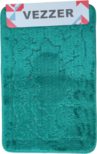 Набор ковриков для ванной Vezzer Standart Латексная основа Полипропилен 50x80+50x40 см Темно-зеленый (VZSS5520) - Фото 4 Набор ковриков для ванной Vezzer Standart Латексная основа Полипропилен 50x80+50x40 см Темно-зеленый (VZSS5520) - изображение 4