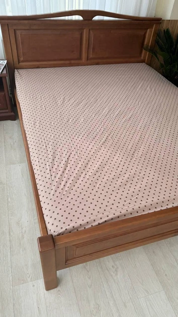 Простирадло на резинці бязь 160x200+25 см Коричневий (Д-mur-rezinka-001-02) - зображення 4